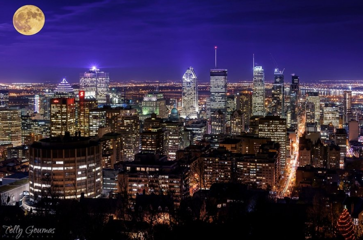 Supermoon in Canada