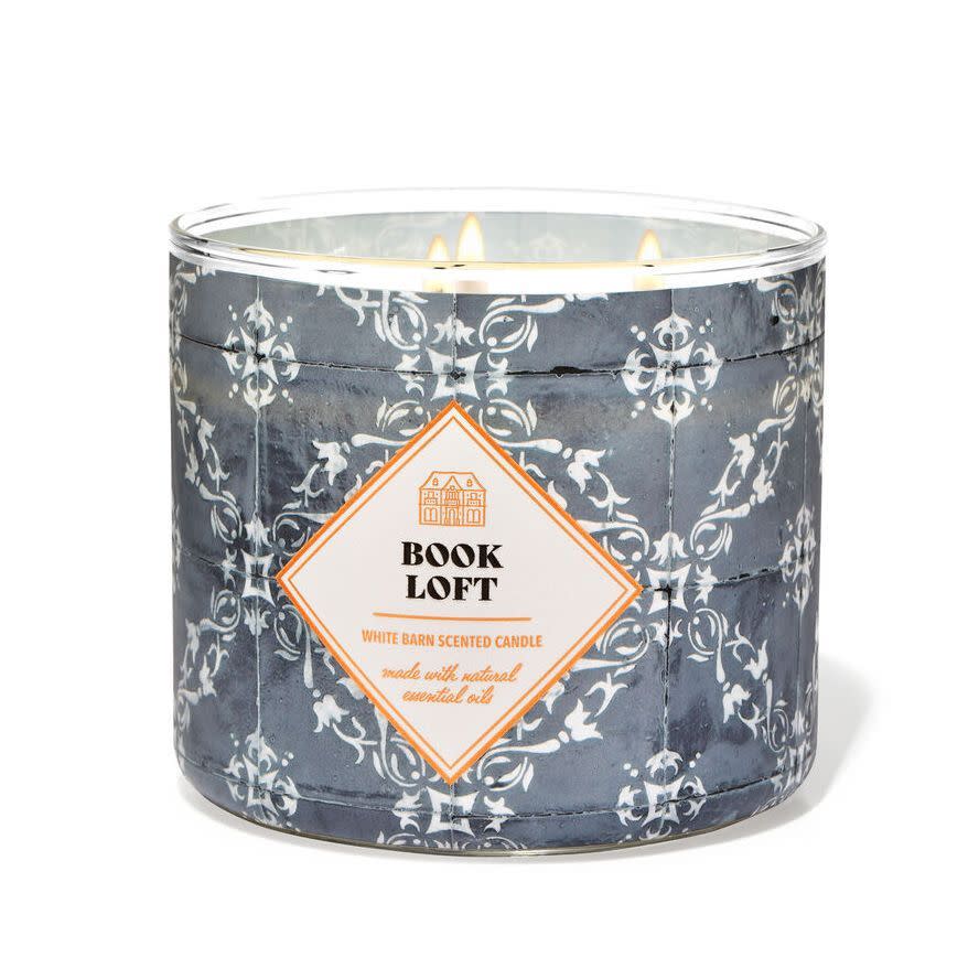 <p><a href="https://go.redirectingat.com?id=74968X1596630&url=https%3A%2F%2Fwww.bathandbodyworks.com%2Fp%2Fbook-loft-3-wick-candle-028000329.html&sref=https%3A%2F%2F" rel="nofollow noopener" target="_blank" data-ylk="slk:Shop Now;elm:context_link;itc:0;sec:content-canvas" class="link ">Shop Now</a></p><p>Book Loft 3-Wick Candle</p><p>bathandbodyworks.com</p><p>$26.95</p>