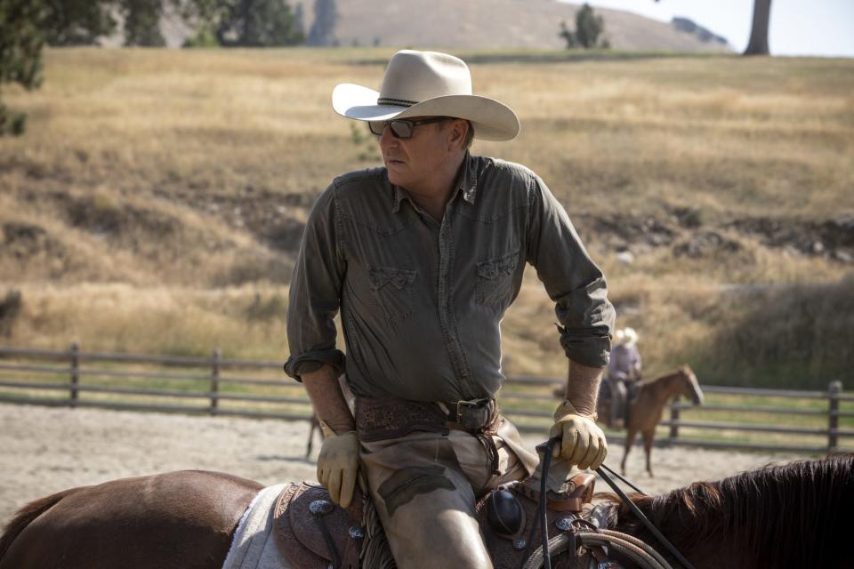 Kevin Costner stars as John Dutton in Yellowstone.  Paramount Network's original drama series Yellowstone returns for a second season starting Wednesday, June 19 at 10 p.m., ET/PT.