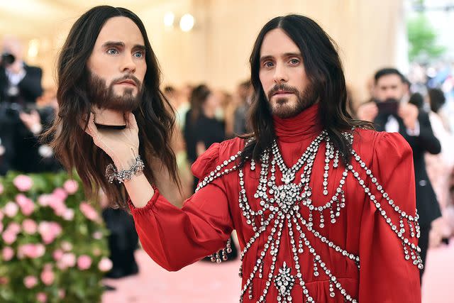 <p>Theo Wargo/WireImage</p> Jared Leto attends the 2019 Met Gala