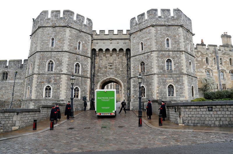 FILE PHOTO: View of Windsor Castle following Prince Philip's death, in Windsor