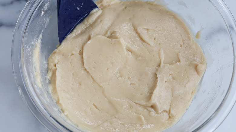 bread batter in bowl