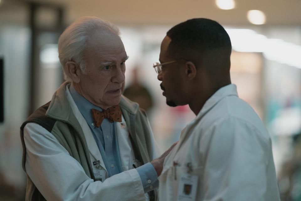 Robert Pine and Cornelius Smith Jr. in “Five Days at Memorial.”