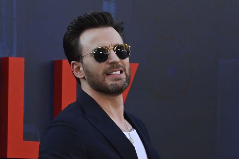 Cast member Chris Evans attends Netflix's premiere of the motion picture drama "The Gray Man" at the TCL Chinese Theatre in the Hollywood section of Los Angeles on Wednesday, July 13, 2022. Storyline: When the CIA's top asset, his identity known to no one uncovers agency secrets, he triggers a global hunt by assassins set loose by his ex-colleague. Photo by Jim Ruymen/UPI