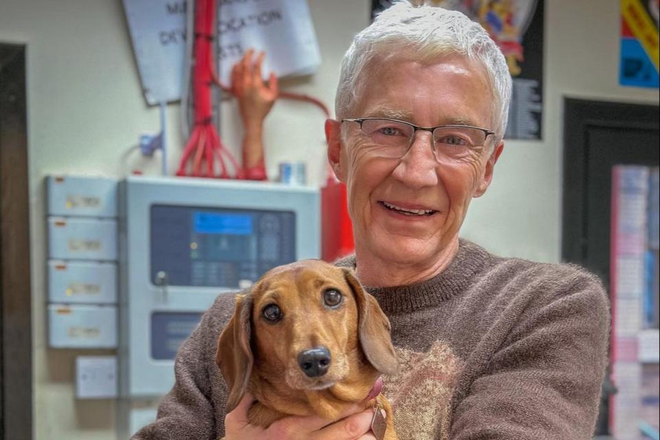 Paul O’Grady was described as a “devoted animal lover.” (@frankietheminidaxie/Instagram)