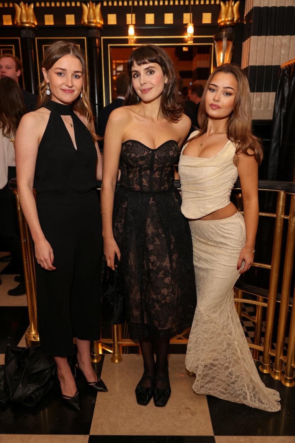 Esme Lonsdale, Genevieve Gaunt and Hannah Howland at the opening of The Wolseley City (Getty)