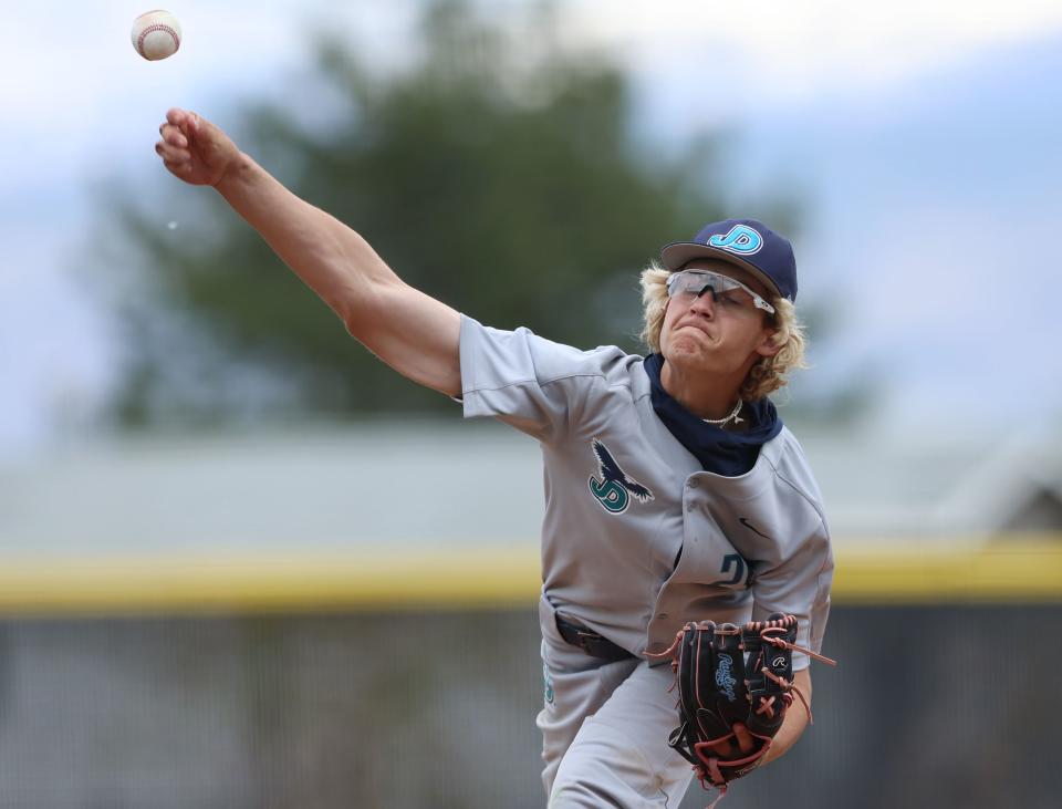 Juab and Juan Diego Catholic High School play for the 3A baseball championship at Kearns High on Saturday, May 13, 2023. Juab won 7-4. | Scott G Winterton, Deseret News