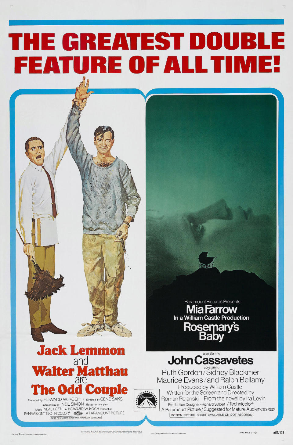 A double-feature poster