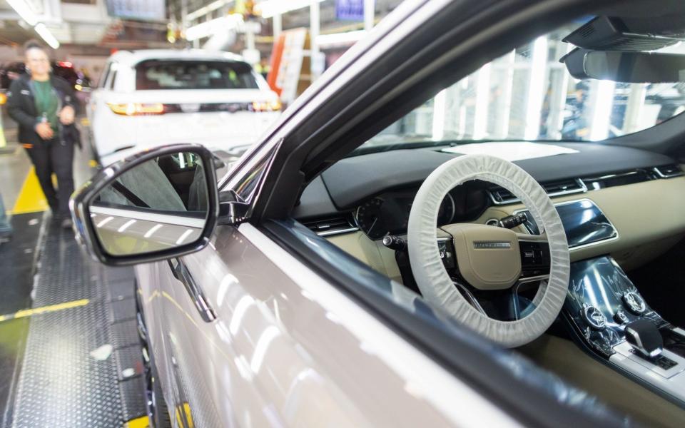 Tata Motors's Jaguar Land Rover production line in Solihull - Chris Ratcliffe/Bloomberg