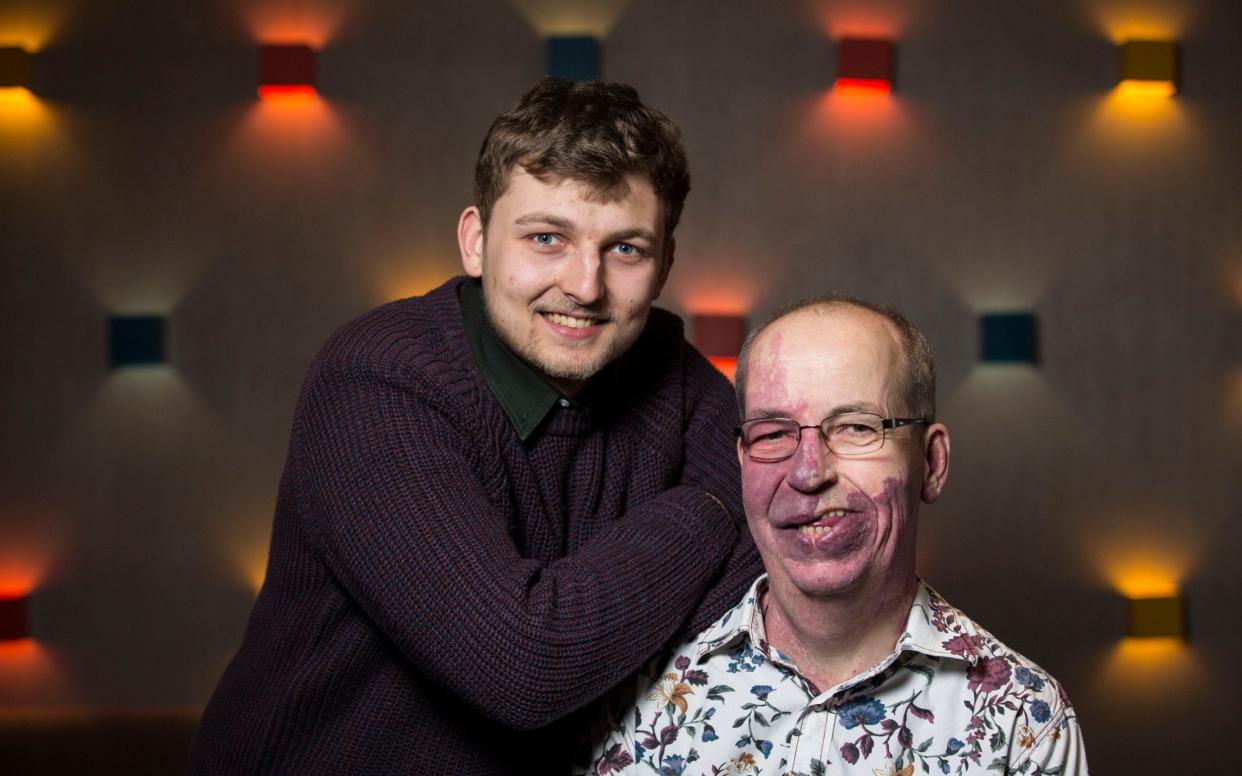 Feeling proud: Phil Gorf (right) and his son Sam - Jeff Gilbert/The Telegraph