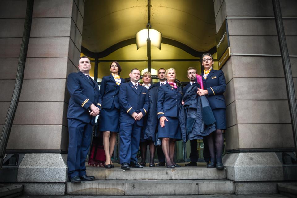 LONDON, ENGLAND - OCTOBER 15: Former Thomas Cook employees arrive at Portcullis House on October 15, 2019 in London, England. Thomas Cook executives are giving evidence to a business, energy and industrial strategy committee after the recent collapse of the travel company.  (Photo by Peter Summers/Getty Images)