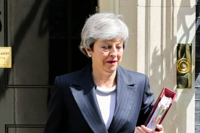 British Prime Minister Theresa May in London, UK - 22 May 2019