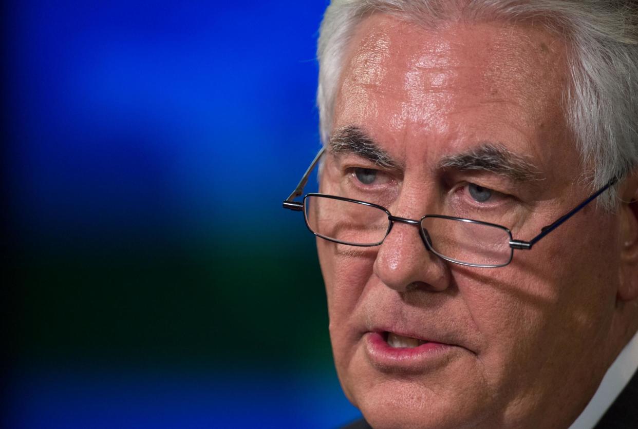 US Secretary of State Rex Tillerson ran ExxonMobil for 10 years and used a fake name, Wayne Tracker, to discuss climate change: Getty