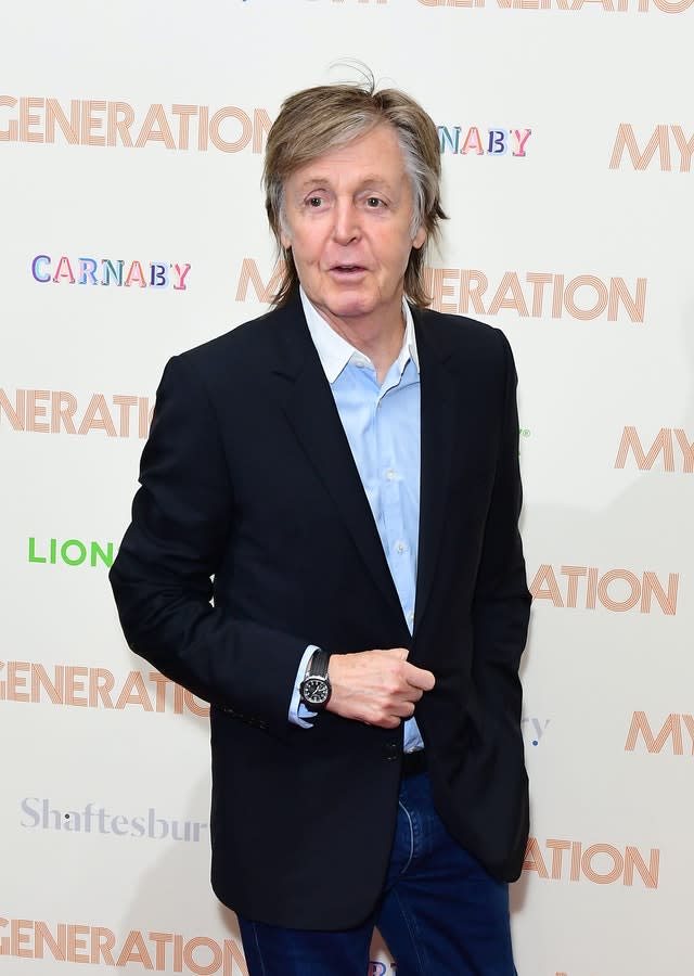 Sir Paul McCartney is also on the show