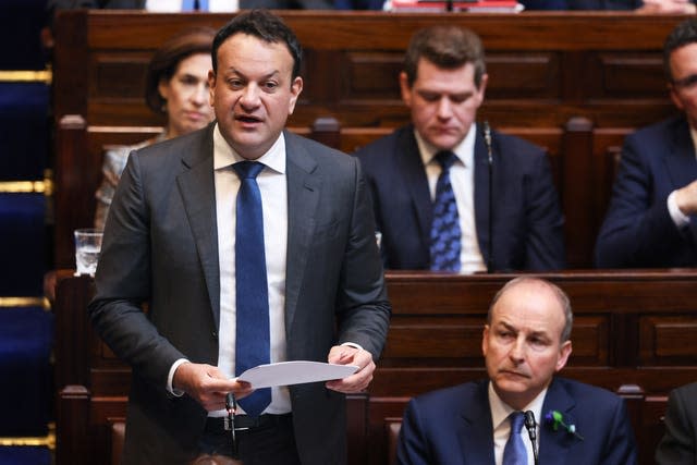 Leo Varadkar speaking in the Dail 