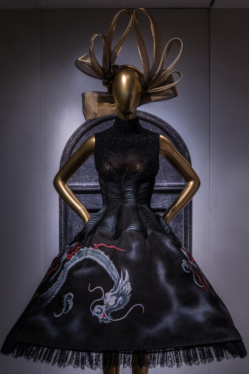 A Givenchy Haute Couture look, in the “Ancient China” gallery.