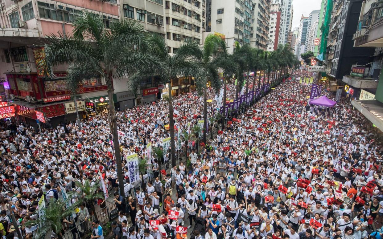 The protests that have rocked Hong Kong over 15 weeks have dented tourism figures - Bloomberg