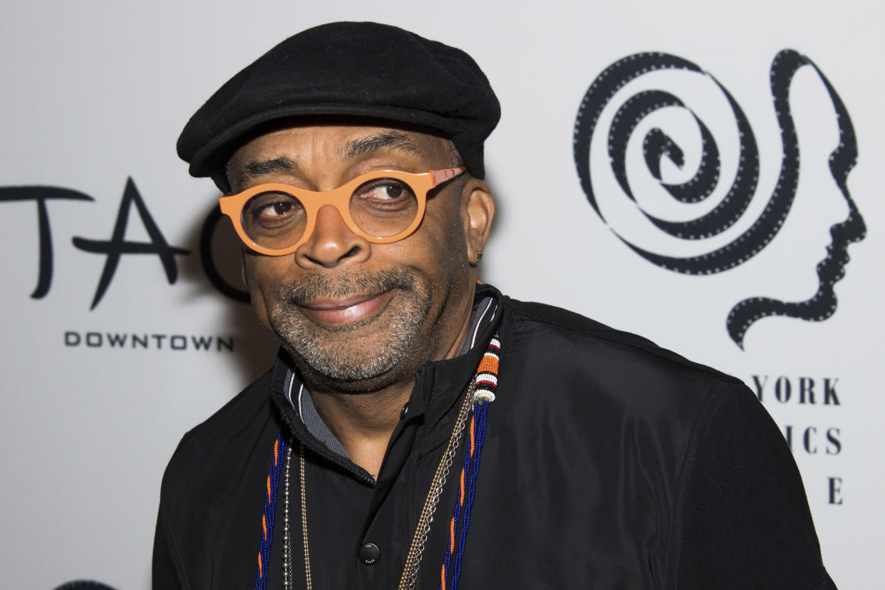 Spike Lee reportedly spent 45 minutes in a Zoom meeting with Saints players. (Photo by Charles Sykes/Invision/AP)