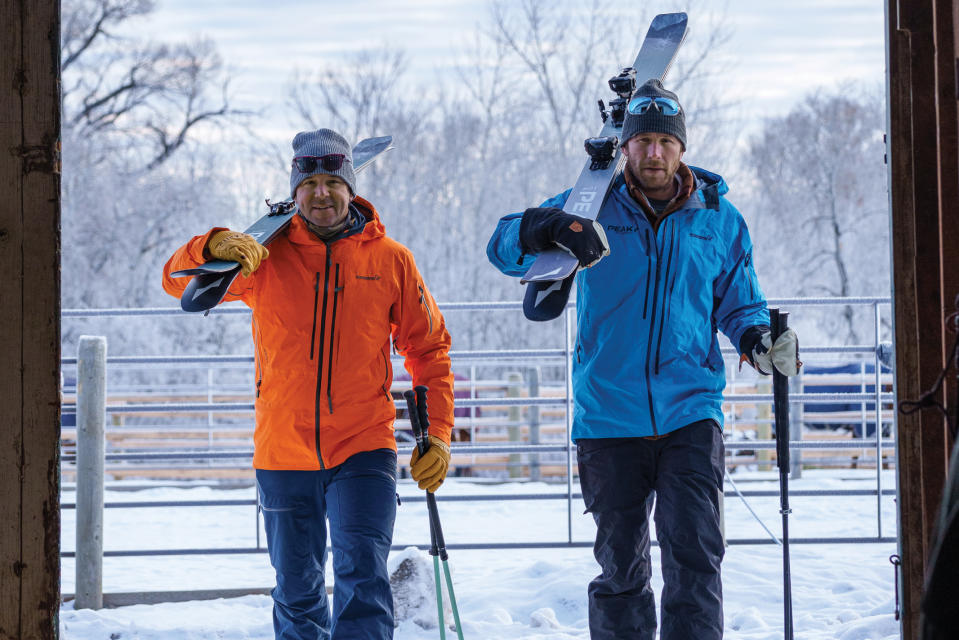 Chris Davenport (L) and Bode Miller, shot exclusively for FN. - Credit: Fredrik Marmsater