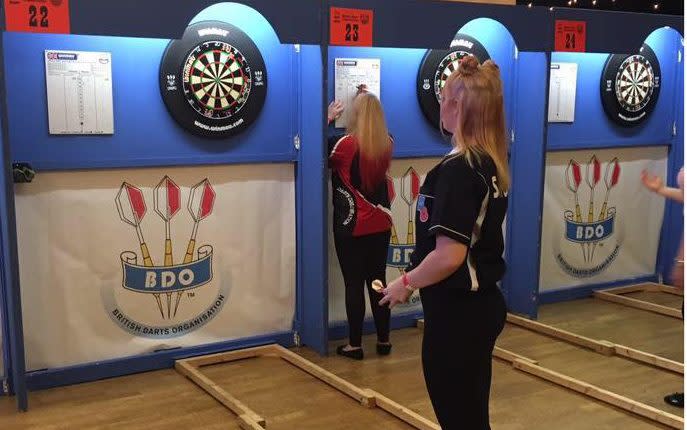 Eloise Milburn, Luke Littler’s girlfriend, plays  for Surrey county women’s darts team