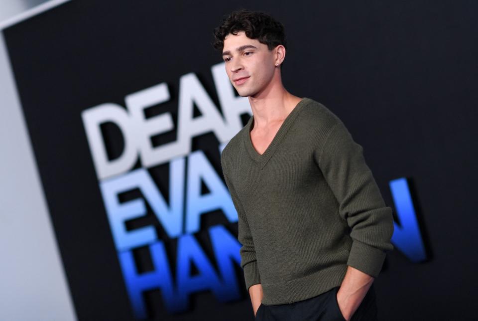 Isaac Powell at the premiere of Dear Evan Hansen