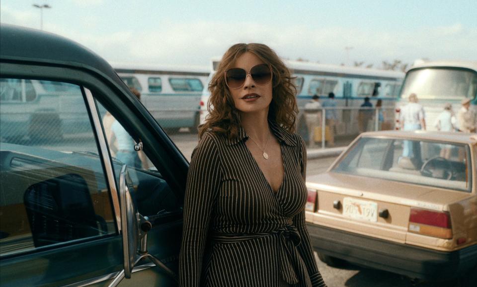 Vergara's Griselda looks stylish in sunglasses.