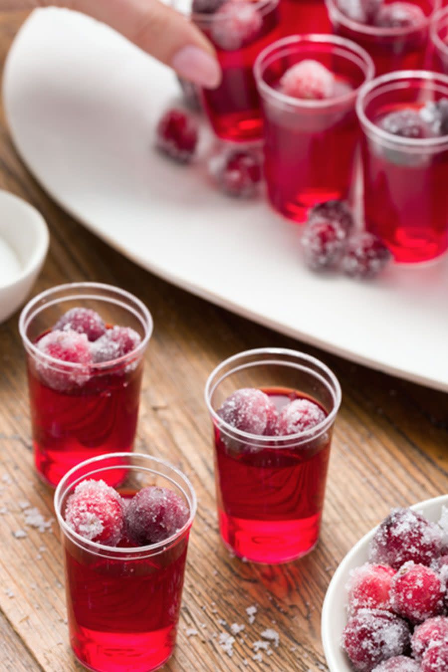 Cranberry Jell-O Shots