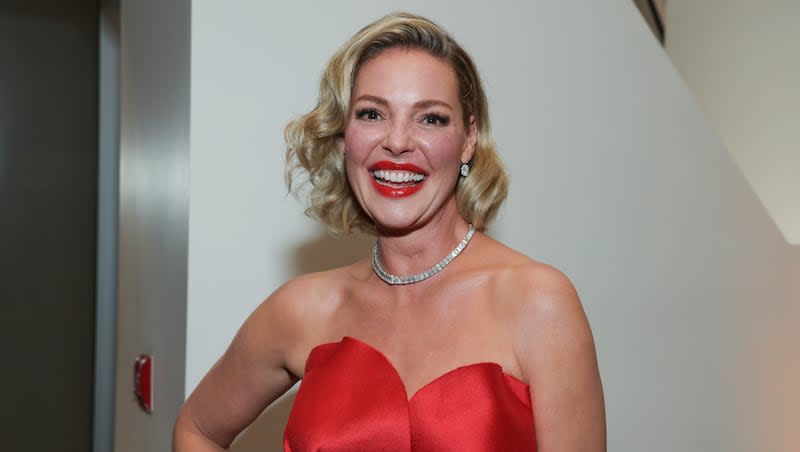 Katherine Heigl at the 75th Emmy Awards Trophy Table on Monday, Jan. 15, 2024 at the Peacock Theater in Los Angeles. Heigl is unveiling her first solo art exhibit in May.