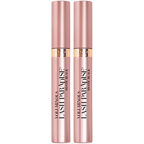 L'Oreal Paris Voluminous Makeup Lash Paradise Mascara, Voluptuous Volume, Intense Length, Feathery Soft Full Lashes, No Flaking, No Smudging, No Clumping, Mystic Black, 0.25 Fl Oz (Pack of 2) (Amazon / Amazon)