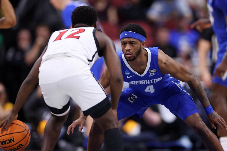 After four years at Creighton, Shereef Mitchell will be a grad transfer for Ohio University in 2023-24.