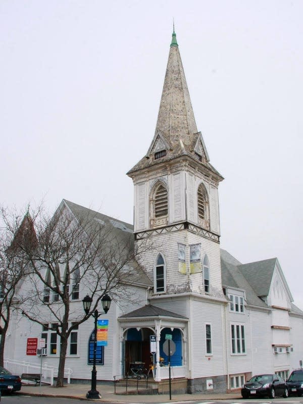 The Spire Center in Plymouth is a former Methodist church.