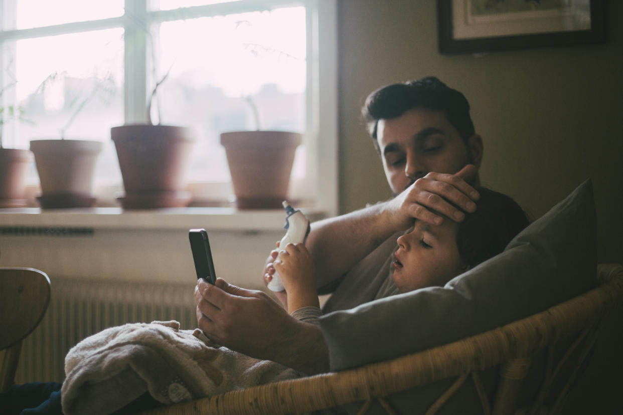 One of the symptoms of Strep A is a fever. (File photo: Getty Images)