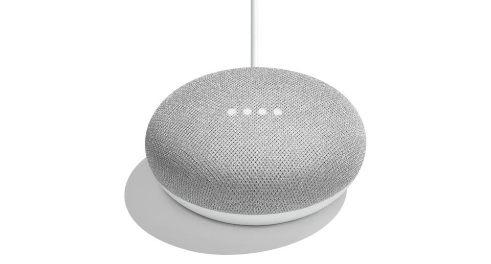 The Google Home Mini does just about anything you want it to: it tells the time, plays music, reads out recipes, lets you know what the weather's like and more. The ideal, hands-free accessory for any busy mum. <a href="https://fave.co/2ULPeiI" rel="noopener" target="_blank" data-ylk="slk:Shop now.;elm:context_link;itc:0;sec:content-canvas" class="link "><strong>Shop now.</strong></a>