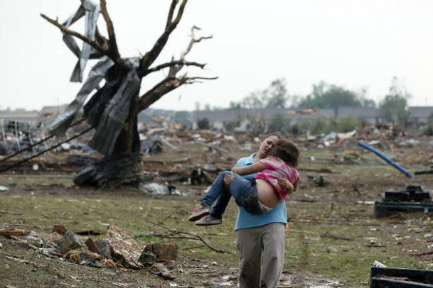 moore tornado before and after