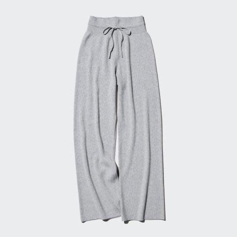 UNIQLO Women's machine washable knitted ribbed trousers