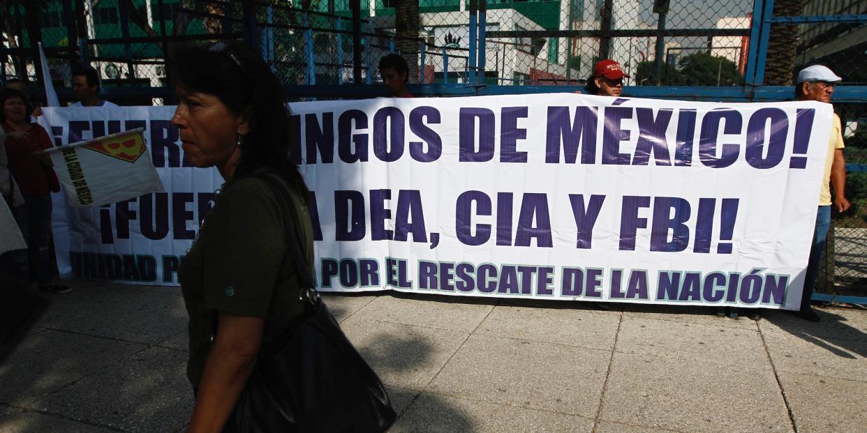 Mexico protest FBI DEA CIA