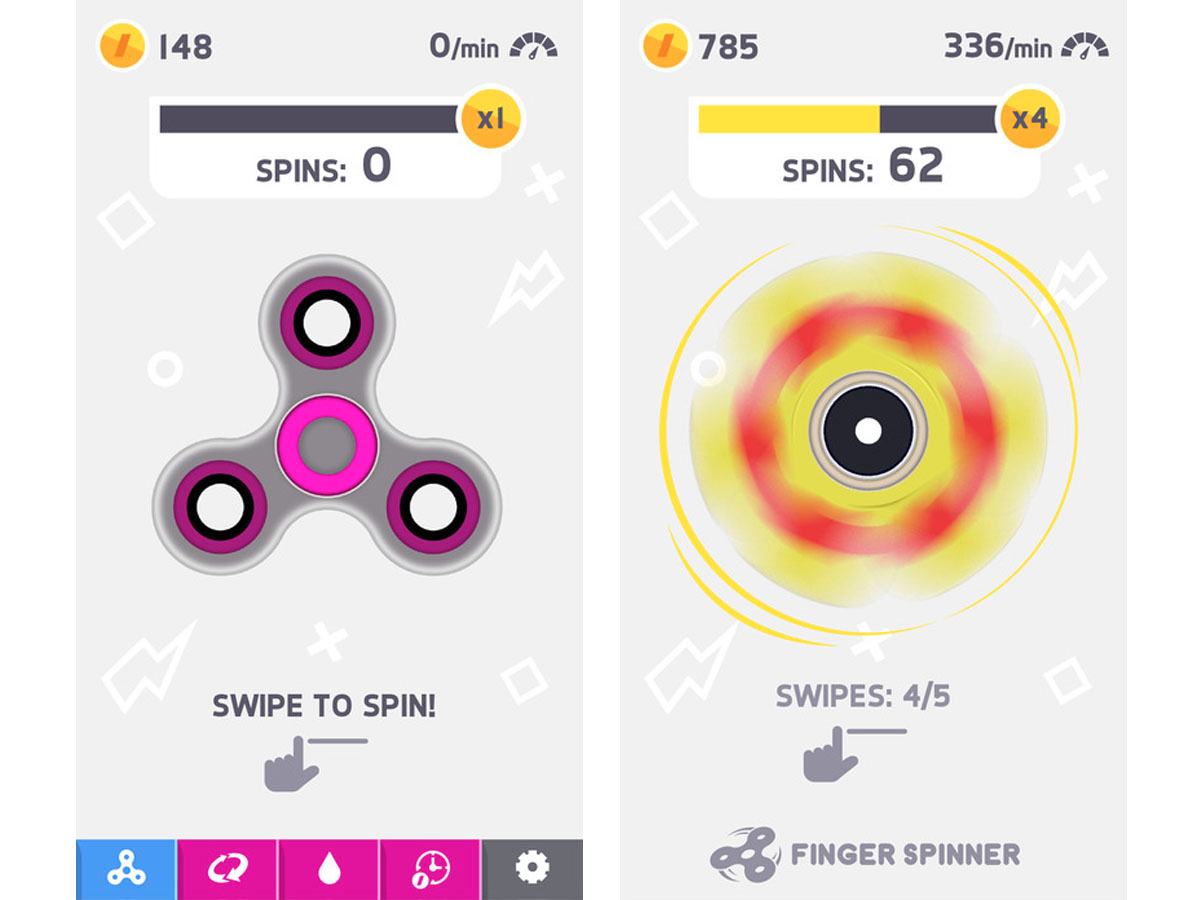 Finger spinner app