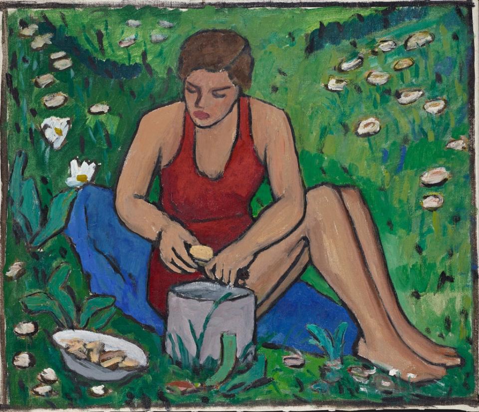 Miss Ellen im Gras: Münter, 1934 (VG Bild-Kunst, Bonn 2019)