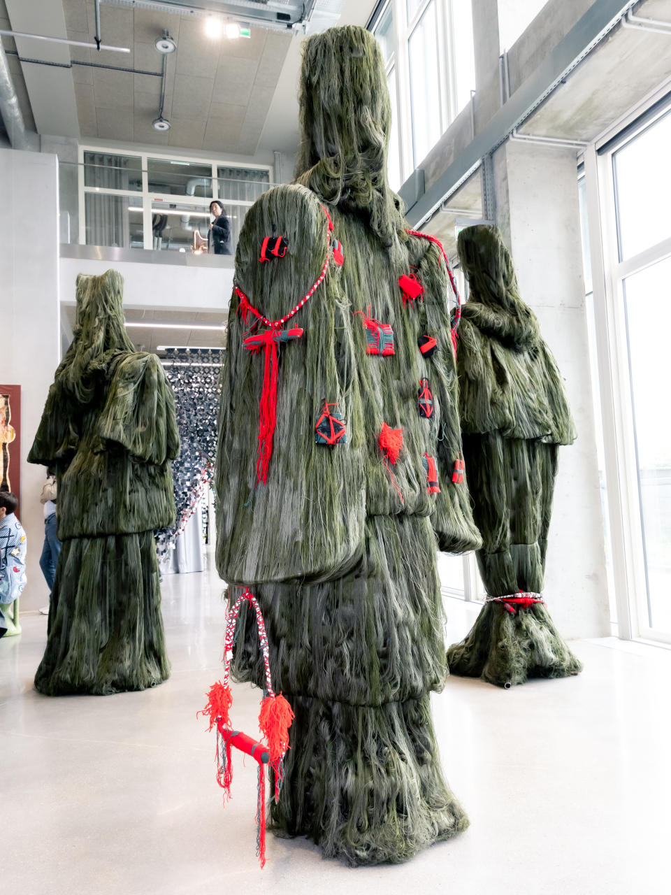 Giant textile figures by artist Cheikha Sigil.