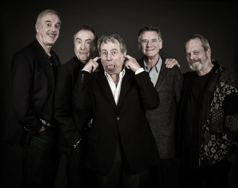 John Cleese, Eric Idle, Terry Jones, Sir Michael Palin and Terry Gilliam of Monty Python (Andy Gotts/PA) (PA Media)