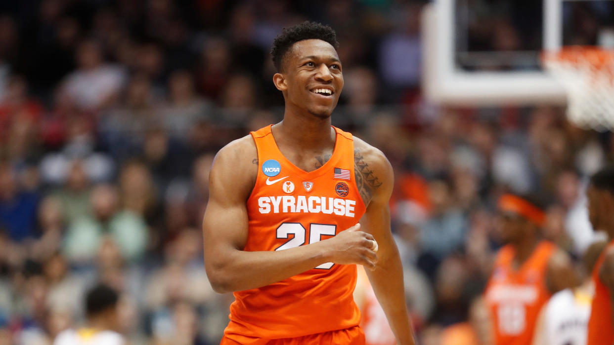 Tyus Battle reportedly will return to Syracuse, a huge boost for the Orange next season. (AP Photo/John Minchillo)