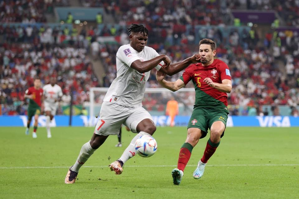 Breel Embolo was one of Switzerland’s better performers on the night (Getty Images)