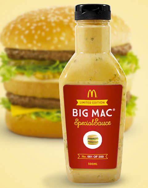 The McDonald's Limited Edition Big Mac Special Sauce Bottle. Photo: eBay.