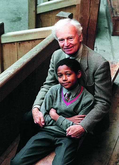 With his father, William Russell Enoch, in 1999,