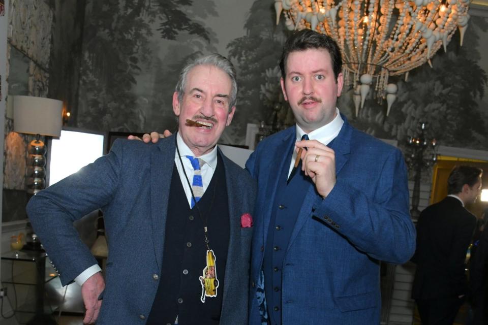 Spivving image: John Challis, left, with Jeff Nicholson who plays Boycie in the musical (Dave Benett)