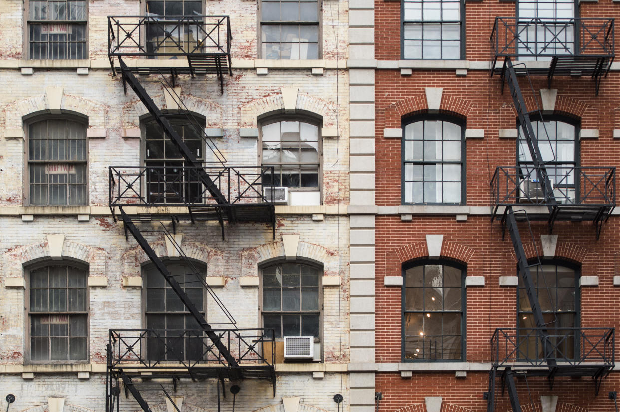 Apartment buildings in the Chinatown neighborhood of Manhattan, New York City. (Getty Images)