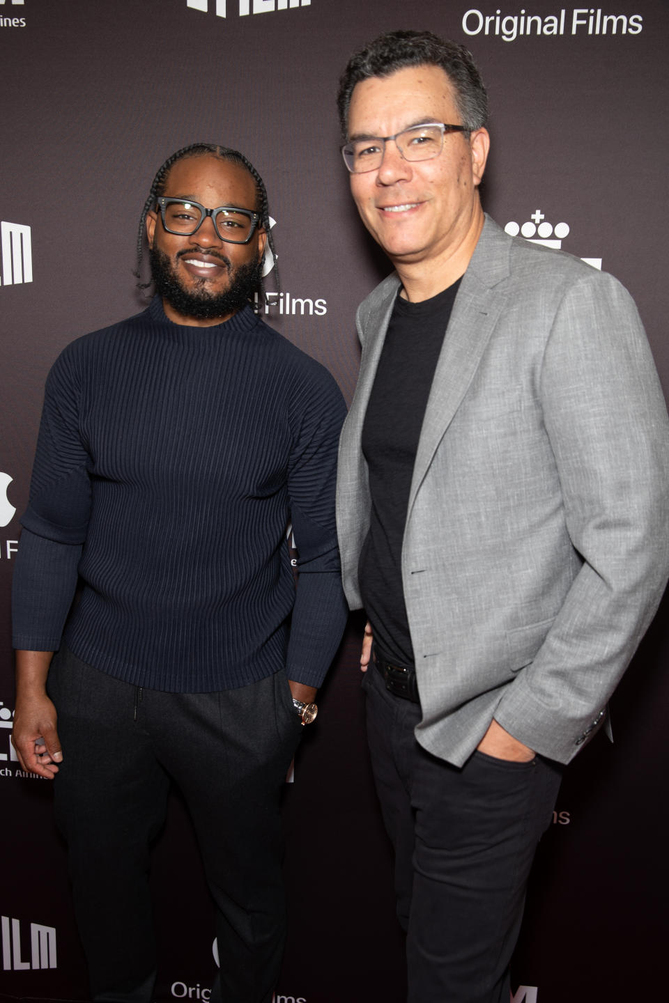 Producer Ryan Coogler and director Peter Nicks arrive at the opening night premiere of "Stephen Curry: Underrated" at 66th San Francisco International Film Festival at Grand Lake Theatre on April 13, 2023 in Oakland, California
