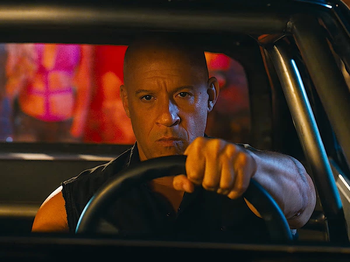 Vin Diesel behind the wheel of a vehicle in ‘Fast X' (Universal Pictures)