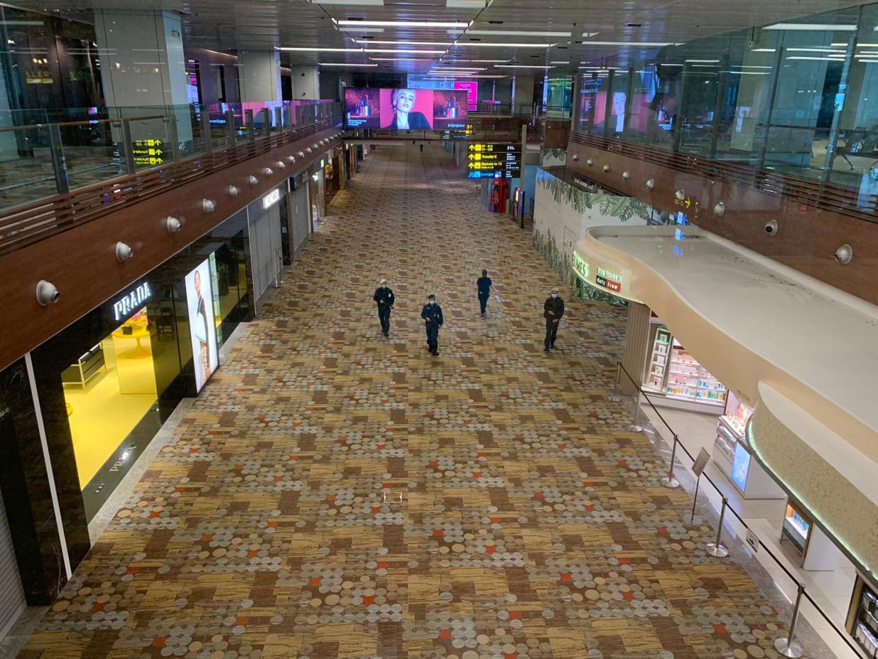 The transit area at Changi Airport Terminal 3 in July 2020. PHOTO: Nicholas Yong/Yahoo News Singapore
