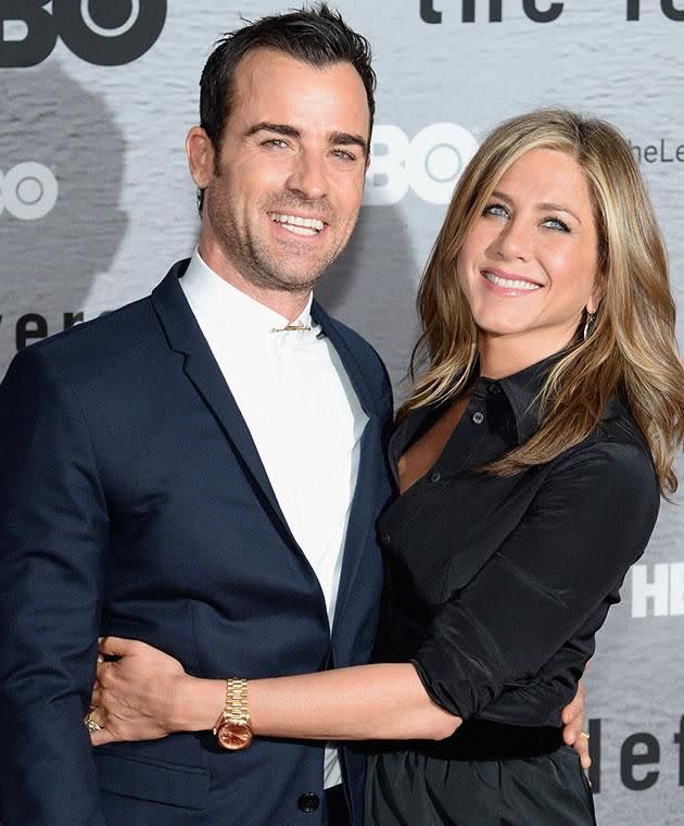 Jen is now happily married to Justin Theroux. Photo: Getty images